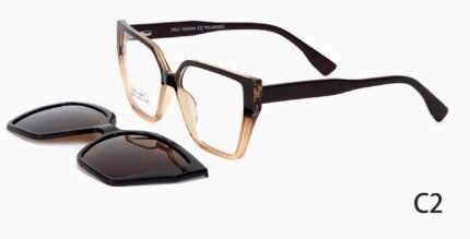 Armação CLIPOM TR+Acetato 8733  TAM 54-17-140